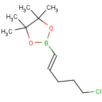 154820-95-8 2-[(E)-5-chloropent-1-enyl]-4,4,5,5-tetramethyl-1,3,2-dioxaborolane chemical structure