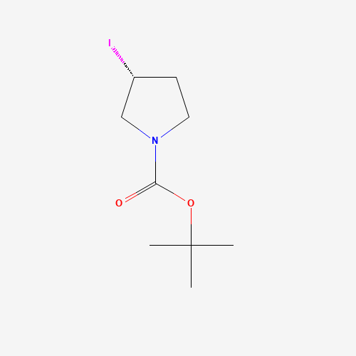 1234576-86-3 tert-butyl (3R)-3-iodopyrrolidine-1-carboxylate chemical structure