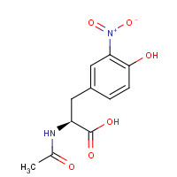 13948-21-5 (2S)-2-acetamido-3-(4-hydroxy-3-nitrophenyl)propanoic acid chemical structure