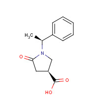 173340-19-7 (3S)-5-oxo-1-[(1S)-1-phenylethyl]pyrrolidine-3-carboxylic acid chemical structure