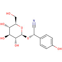 499-20-7 (2S)-2-(4-hydroxyphenyl)-2-[(2R,3R,4S,5S,6R)-3,4,5-trihydroxy-6-(hydroxymethyl)oxan-2-yl]oxyacetonitrile chemical structure