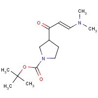 1225218-91-6 tert-butyl 3-[(E)-3-(dimethylamino)prop-2-enoyl]pyrrolidine-1-carboxylate chemical structure