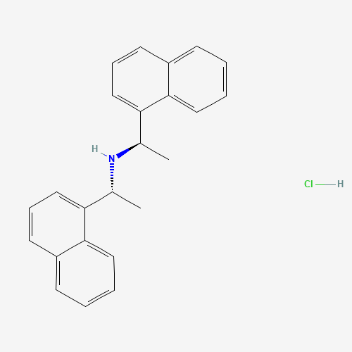 312619-39-9 (1R)-1-naphthalen-1-yl-N-[(1R)-1-naphthalen-1-ylethyl]ethanamine;hydrochloride chemical structure