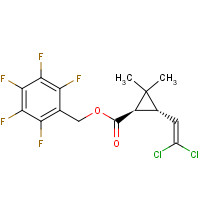 75867-00-4 (2,3,4,5,6-pentafluorophenyl)methyl (1R,3S)-3-(2,2-dichloroethenyl)-2,2-dimethylcyclopropane-1-carboxylate chemical structure