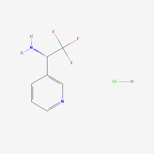 336105-46-5 (1S)-2,2,2-trifluoro-1-pyridin-3-ylethanamine;hydrochloride chemical structure