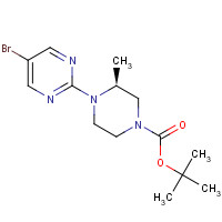 1272973-71-3 tert-butyl (3S)-4-(5-bromopyrimidin-2-yl)-3-methylpiperazine-1-carboxylate chemical structure