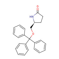 105526-85-0 (5S)-5-(trityloxymethyl)pyrrolidin-2-one chemical structure