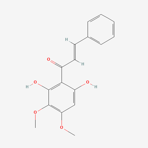 42438-78-8 (E)-1-(2,6-dihydroxy-3,4-dimethoxyphenyl)-3-phenylprop-2-en-1-one chemical structure