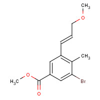 1229245-00-4 methyl 3-bromo-5-[(E)-3-methoxyprop-1-enyl]-4-methylbenzoate chemical structure