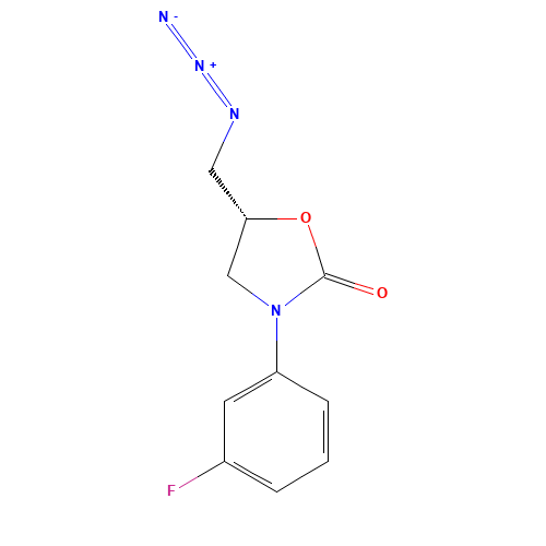 149524-44-7 (5R)-5-(azidomethyl)-3-(3-fluorophenyl)-1,3-oxazolidin-2-one chemical structure