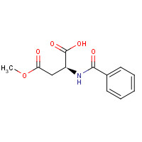 39741-26-9 (2S)-2-benzamido-4-methoxy-4-oxobutanoic acid chemical structure