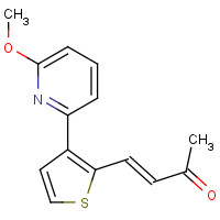 1177369-18-4 (E)-4-[3-(6-methoxypyridin-2-yl)thiophen-2-yl]but-3-en-2-one chemical structure