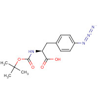 33173-55-6 (2S)-3-(4-azidophenyl)-2-[(2-methylpropan-2-yl)oxycarbonylamino]propanoic acid chemical structure