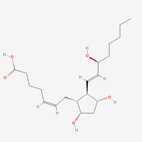 551-11-1 (Z)-7-[(1R,2R,3R,5S)-3,5-dihydroxy-2-[(E,3S)-3-hydroxyoct-1-enyl]cyclopentyl]hept-5-enoic acid chemical structure