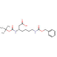 346694-77-7 (3S)-3-[(2-methylpropan-2-yl)oxycarbonylamino]-7-(phenylmethoxycarbonylamino)heptanoic acid chemical structure