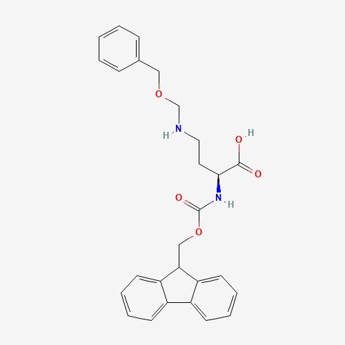 252049-08-4 (2S)-2-(9H-fluoren-9-ylmethoxycarbonylamino)-4-(phenylmethoxymethylamino)butanoic acid chemical structure