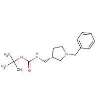 303111-41-3 tert-butyl N-[[(3S)-1-benzylpyrrolidin-3-yl]methyl]carbamate chemical structure