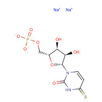 4145-46-4 disodium;[(2R,3S,4R,5R)-3,4-dihydroxy-5-(2-oxo-4-sulfanylidenepyrimidin-1-yl)oxolan-2-yl]methyl phosphate chemical structure