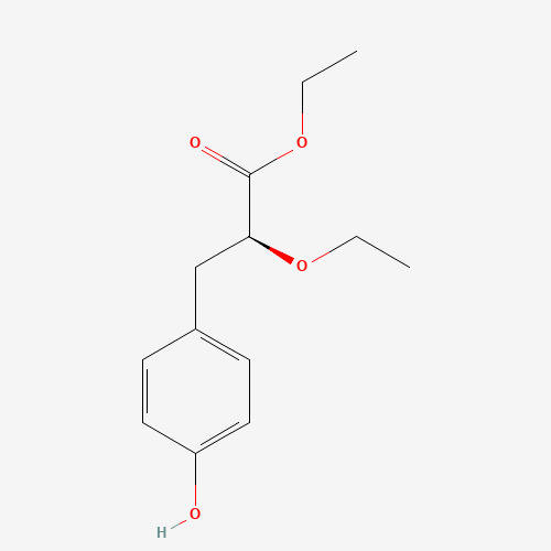 222555-06-8 ethyl (2S)-2-ethoxy-3-(4-hydroxyphenyl)propanoate chemical structure