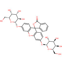 17817-20-8 3',6'-bis[[(2S,3R,4S,5R,6R)-3,4,5-trihydroxy-6-(hydroxymethyl)oxan-2-yl]oxy]spiro[2-benzofuran-3,9'-xanthene]-1-one chemical structure