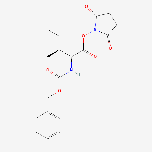 3391-99-9 (2,5-dioxopyrrolidin-1-yl) (2S,3S)-3-methyl-2-(phenylmethoxycarbonylamino)pentanoate chemical structure