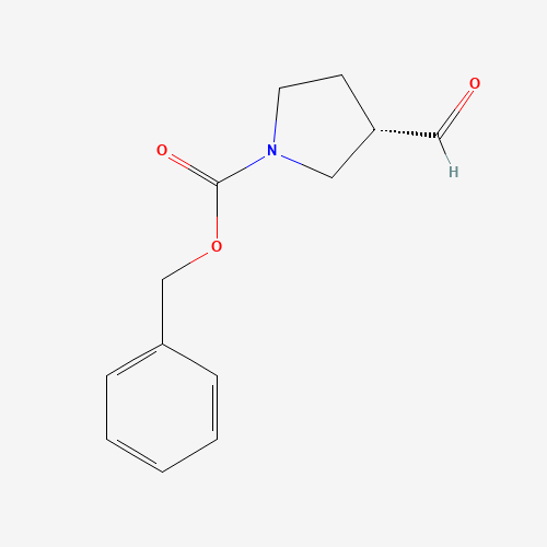 1212307-91-9 benzyl (3S)-3-formylpyrrolidine-1-carboxylate chemical structure