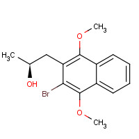 404909-58-6 (2S)-1-(3-bromo-1,4-dimethoxynaphthalen-2-yl)propan-2-ol chemical structure