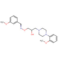 67254-81-3 1-[(E)-(3-methoxyphenyl)methylideneamino]oxy-3-[4-(2-methoxyphenyl)piperazin-1-yl]propan-2-ol chemical structure