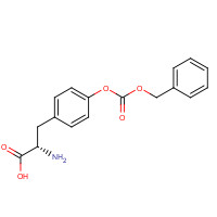 21106-04-7 (2S)-2-amino-3-(4-phenylmethoxycarbonyloxyphenyl)propanoic acid chemical structure