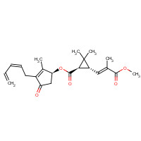 121-29-9 [(1S)-2-methyl-4-oxo-3-[(2Z)-penta-2,4-dienyl]cyclopent-2-en-1-yl] (1R,3R)-3-[(E)-3-methoxy-2-methyl-3-oxoprop-1-enyl]-2,2-dimethylcyclopropane-1-carboxylate chemical structure