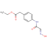 1309089-04-0 ethyl 2-[4-[[(2E)-2-hydroxyiminoacetyl]amino]phenyl]acetate chemical structure