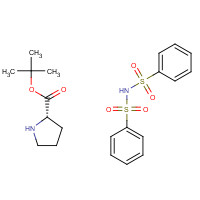 83283-35-6 N-(benzenesulfonyl)benzenesulfonamide;tert-butyl (2S)-pyrrolidine-2-carboxylate chemical structure