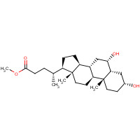 2868-48-6 methyl (4R)-4-[(3R,5R,6S,8S,9S,10R,13R,14S,17R)-3,6-dihydroxy-10,13-dimethyl-2,3,4,5,6,7,8,9,11,12,14,15,16,17-tetradecahydro-1H-cyclopenta[a]phenanthren-17-yl]pentanoate chemical structure
