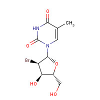 95585-76-5 1-[(2R,3R,4R,5R)-3-bromo-4-hydroxy-5-(hydroxymethyl)oxolan-2-yl]-5-methylpyrimidine-2,4-dione chemical structure
