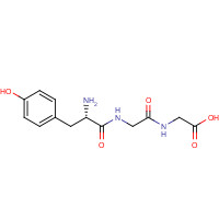 21778-69-8 2-[[2-[[(2S)-2-amino-3-(4-hydroxyphenyl)propanoyl]amino]acetyl]amino]acetic acid chemical structure