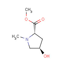 13135-69-8 methyl (2S,4R)-4-hydroxy-1-methylpyrrolidine-2-carboxylate chemical structure
