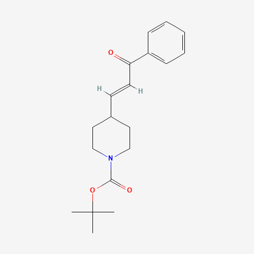 858644-32-3 tert-butyl 4-[(E)-3-oxo-3-phenylprop-1-enyl]piperidine-1-carboxylate chemical structure