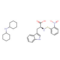 7675-55-0 N-cyclohexylcyclohexanamine;(2S)-3-(1H-indol-3-yl)-2-[(2-nitrophenyl)sulfanylamino]propanoic acid chemical structure