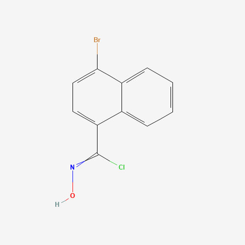664364-17-4 (1Z)-4-bromo-N-hydroxynaphthalene-1-carboximidoyl chloride chemical structure