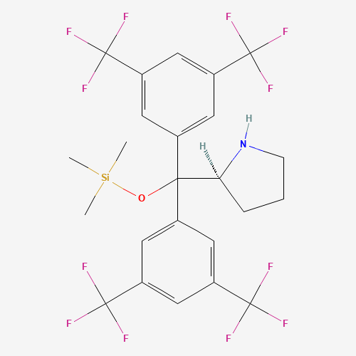 848821-61-4 [bis[3,5-bis(trifluoromethyl)phenyl]-[(2S)-pyrrolidin-2-yl]methoxy]-trimethylsilane chemical structure
