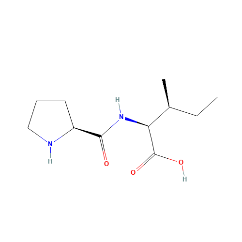 51926-51-3 (2S,3S)-3-methyl-2-[[(2S)-pyrrolidine-2-carbonyl]amino]pentanoic acid chemical structure