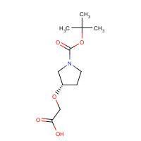895126-64-4 2-[(3S)-1-[(2-methylpropan-2-yl)oxycarbonyl]pyrrolidin-3-yl]oxyacetic acid chemical structure