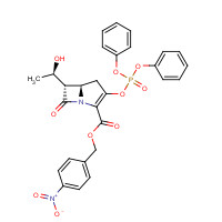 75321-08-3 (4-nitrophenyl)methyl (5R,6S)-3-diphenoxyphosphoryloxy-6-[(1R)-1-hydroxyethyl]-7-oxo-1-azabicyclo[3.2.0]hept-2-ene-2-carboxylate chemical structure
