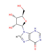 3926-71-4 9-[(2R,3R,4S,5R)-3,4-dihydroxy-5-(hydroxymethyl)oxolan-2-yl]-3H-purin-6-one chemical structure