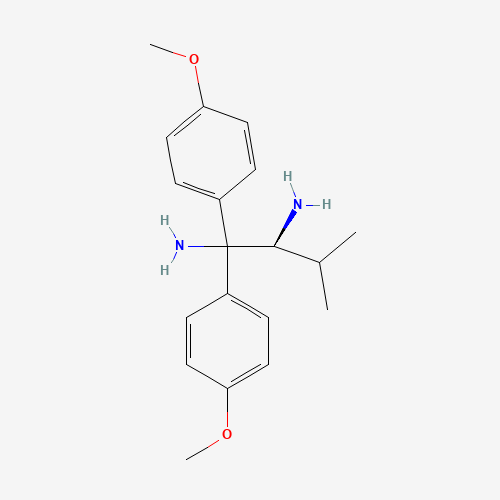 148369-91-9 (2S)-1,1-bis(4-methoxyphenyl)-3-methylbutane-1,2-diamine chemical structure