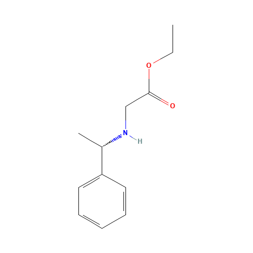 22263-68-9 ethyl 2-[[(1S)-1-phenylethyl]amino]acetate chemical structure