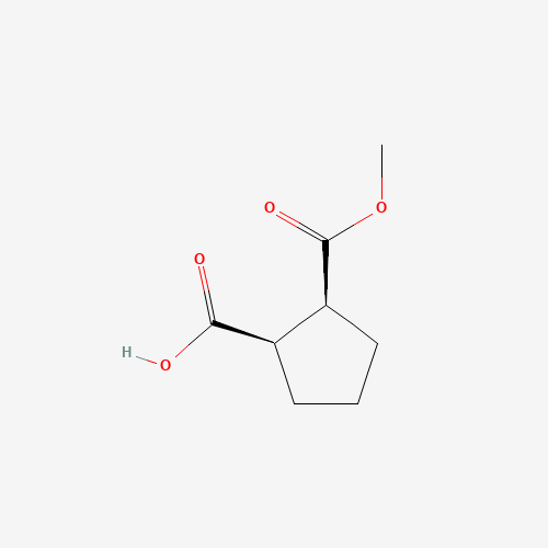 92541-43-0 (1R,2S)-2-methoxycarbonylcyclopentane-1-carboxylic acid chemical structure