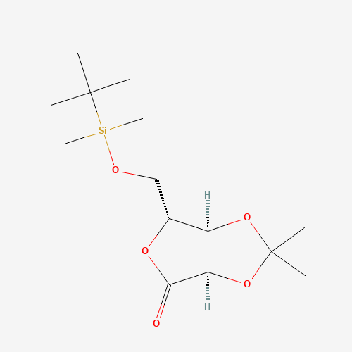 75467-36-6 (3aR,6R,6aR)-6-[[tert-butyl(dimethyl)silyl]oxymethyl]-2,2-dimethyl-6,6a-dihydro-3aH-furo[3,4-d][1,3]dioxol-4-one chemical structure