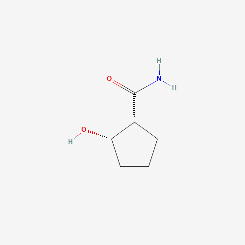 40481-98-9 (1R,2S)-2-hydroxycyclopentane-1-carboxamide chemical structure