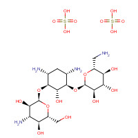 64013-70-3 (2R,3S,4S,5R,6R)-2-(aminomethyl)-6-[(1R,2R,3S,4R,6S)-4,6-diamino-3-[(2S,3R,4S,5S,6R)-4-amino-3,5-dihydroxy-6-(hydroxymethyl)oxan-2-yl]oxy-2-hydroxycyclohexyl]oxyoxane-3,4,5-triol;sulfuric acid chemical structure